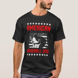 American Baseball Dad Father's Day Baseball For Me T-Shirt