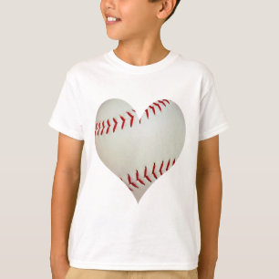 American Baseball In A Heart Shape T-Shirt