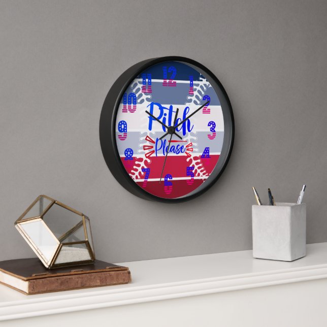 American Baseball Pitch Please Clock (Office)