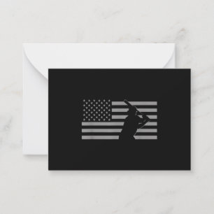 American Baseball USA Flag Baseball Card