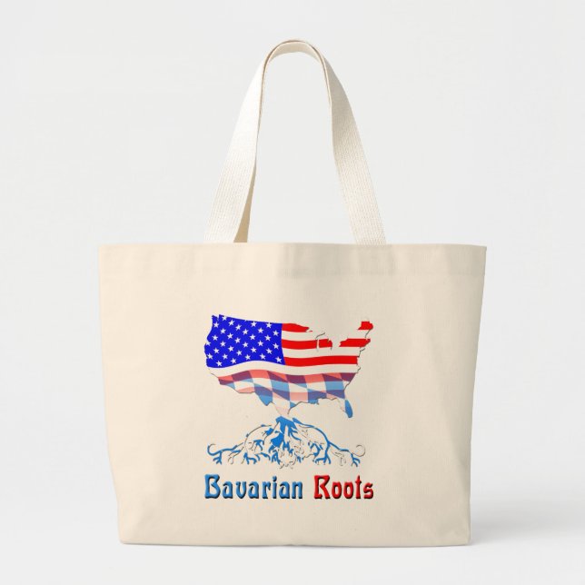 American Bavarian Roots Large Tote Bag (Front)