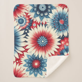 American Beauties Sherpa Blanket