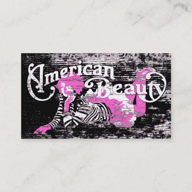 american beauty business card (Front)