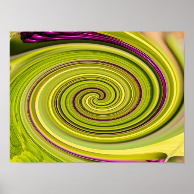 American Beautyberry Abstract Poster (Front)