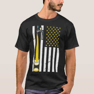 American Beer Brewing US Flag Craft Beer T-Shirt