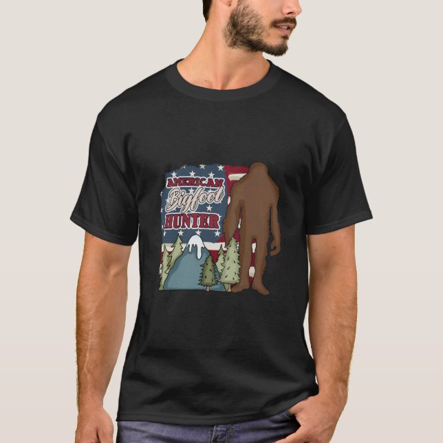 American Bigfoot Hunter T-Shirt (Front)
