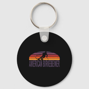 American Birkebeiner Trail Cross Country Ski Wisco Key Ring