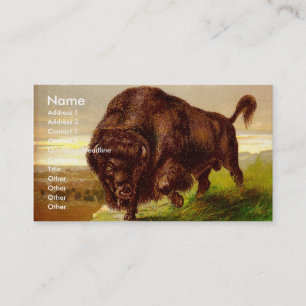 American Bison Business Card