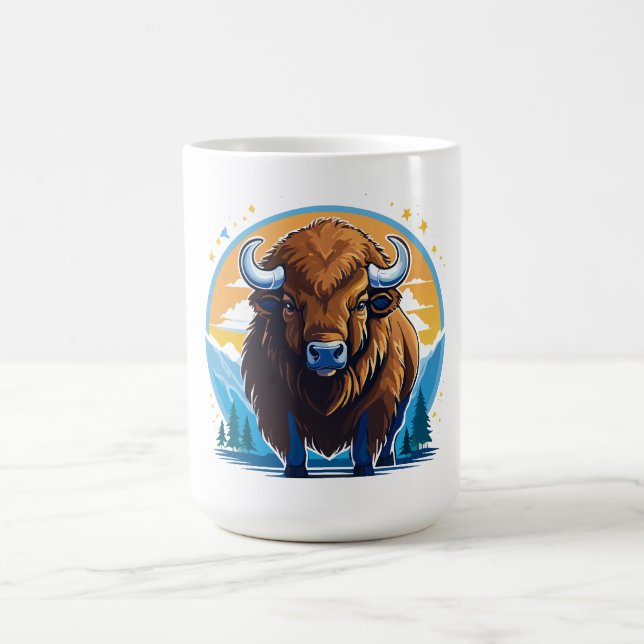 american bison coffee mug (Center)