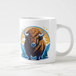 american bison large coffee mug