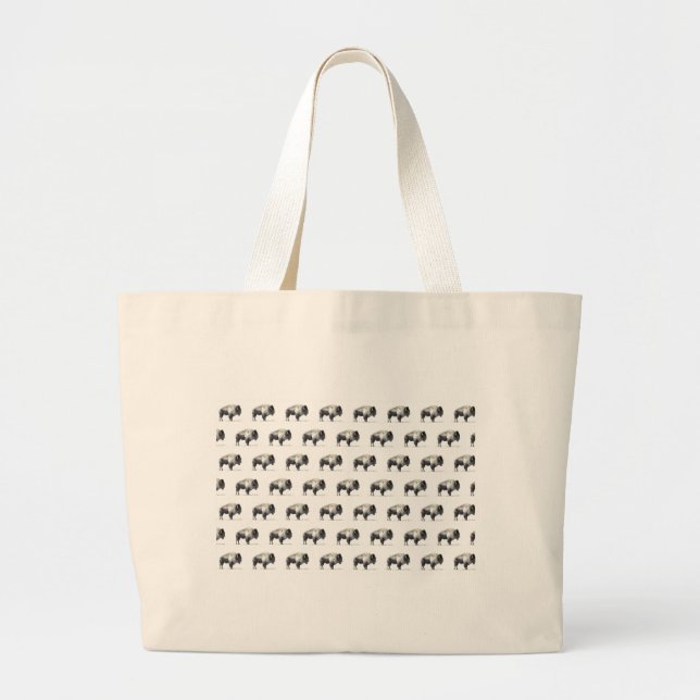 American Bison Large Tote Bag (Front)