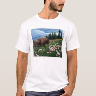 American Bison - "No Time For Flowers" T-Shirt