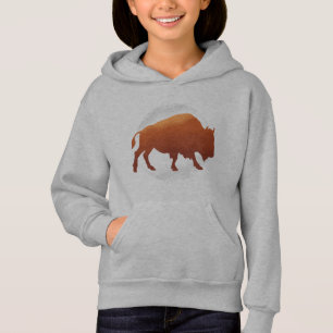 American Bison Silhouette Art
