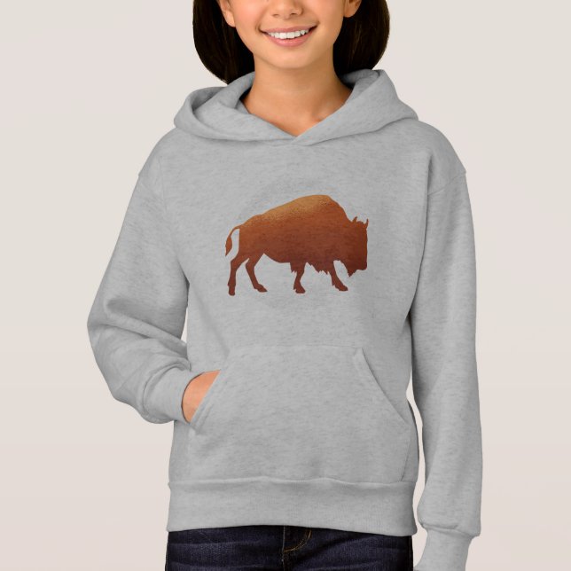 American Bison Silhouette Art (Front)
