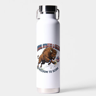American Bison Soccer: Freedom to Score Water Bottle