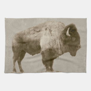 American Bison Tea Towel