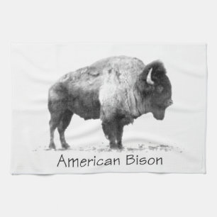American Bison Tea Towel
