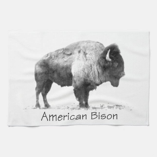 American Bison Tea Towel (Horizontal)