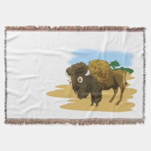 American Bison Throw Blanket