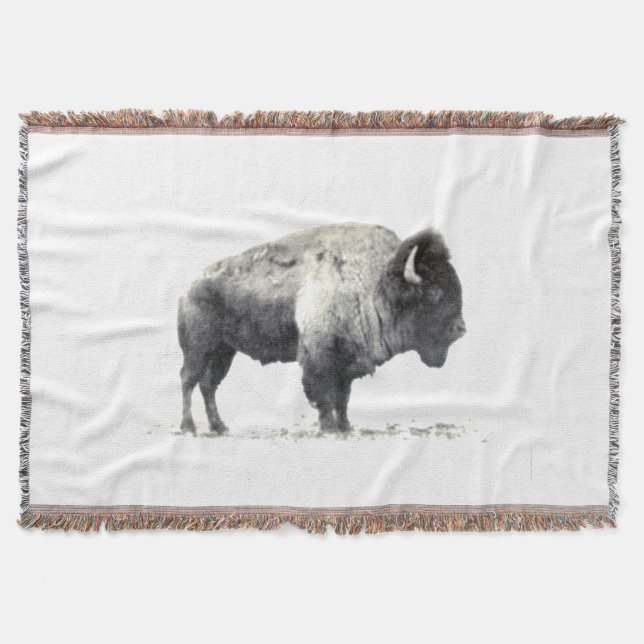 American Bison Throw Blanket (Front)