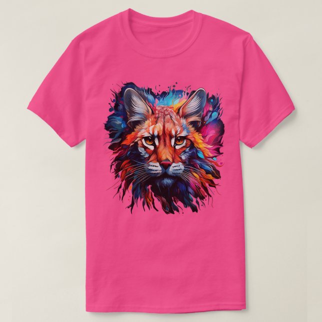 American Bobcat Rainbow T-Shirt (Design Front)