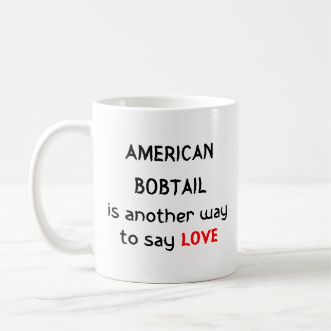 american bobtail love coffee mug (Left)