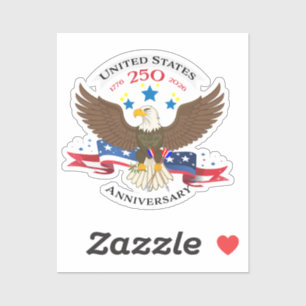 American Bold Eagle Patriotioc Anniversary USA