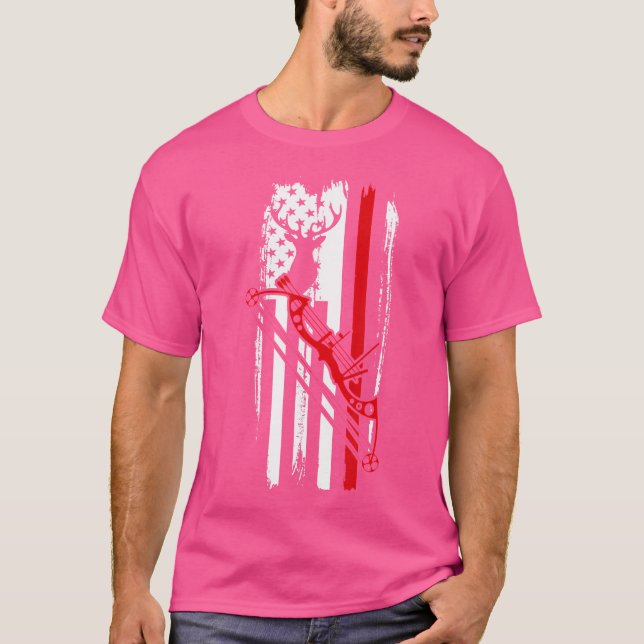 American Bowhunting Archer Bowmen Target Shooting  T-Shirt (Front)