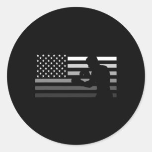 American Boxing T Shirt  Classic Round Sticker