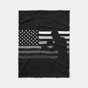 American Boxing T Shirt  Fleece Blanket
