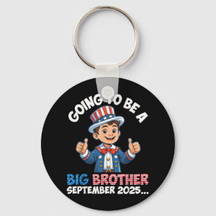 American Boy Going To Be A Big Brother In Septembe Key Ring
