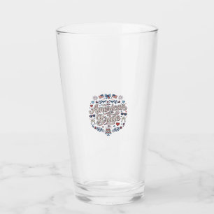 American Bride Patriotic Wedding Vector Design_1 Glass