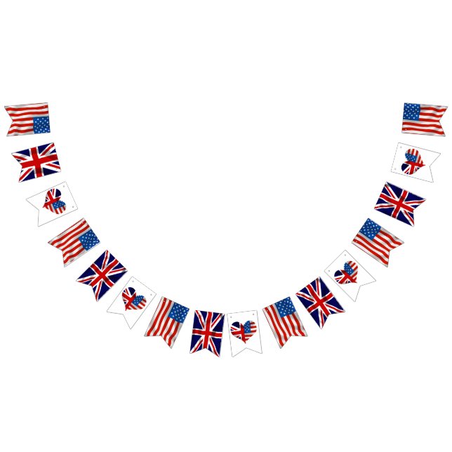 American  British flags Royal Anniversary Wedding (All)