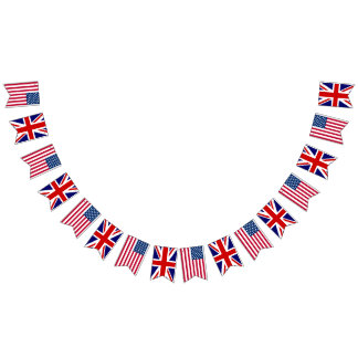 American British Wedding Bunting