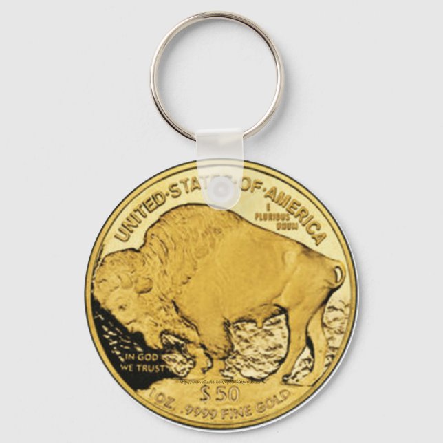 "American Buffalo 2006 Proof-US Treasury Coin" Key Ring (Front)