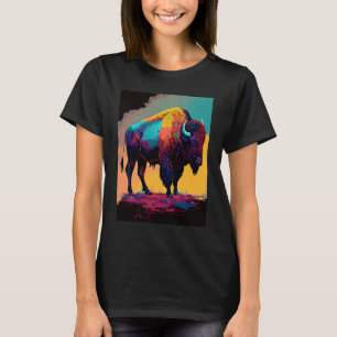 American Buffalo Animal Pop Bison Grilling 1 T-Shirt