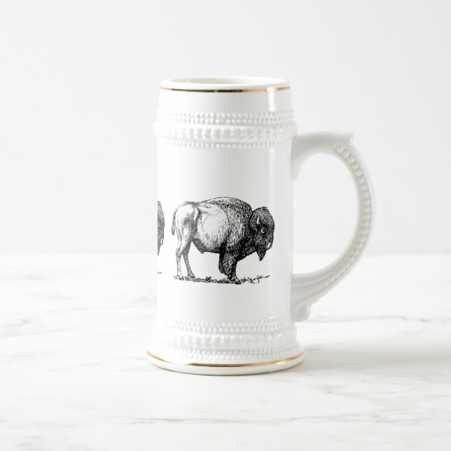American Buffalo Bison Beer Stein (Right)