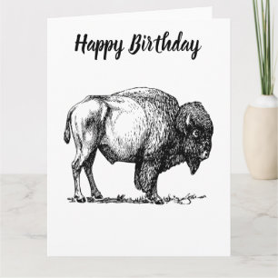American Buffalo Bison Card