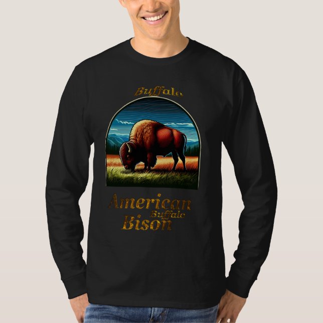 American Buffalo Bison T-Shirt (Front)