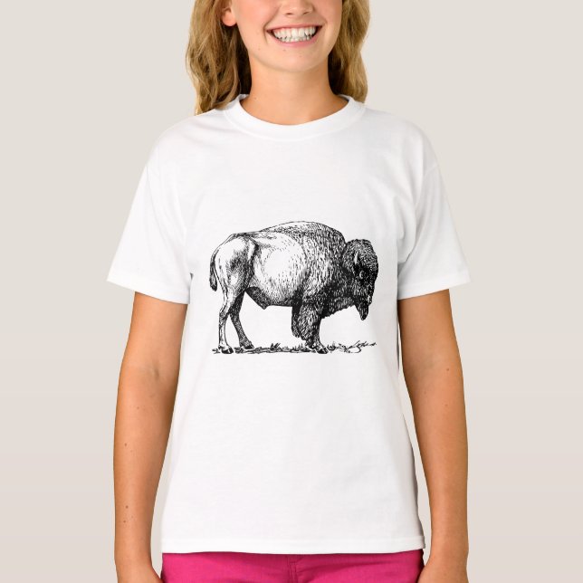 American Buffalo Bison T-Shirt (Front)