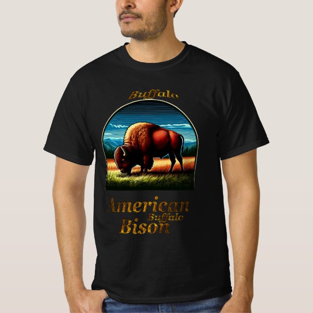 American Buffalo Bison T-Shirt (Front)