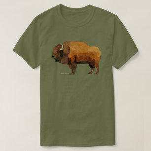 American Buffalo (Bison) Watercolor T-shirt