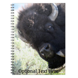 American Buffalo in Yellowstone National Park Spiral Notebook