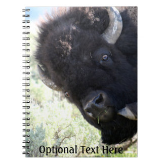 American Buffalo in Yellowstone National Park Spiral Notebook