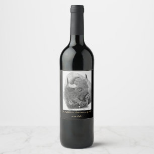 American Buffalo Wine Label