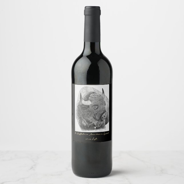 American Buffalo Wine Label (Front)