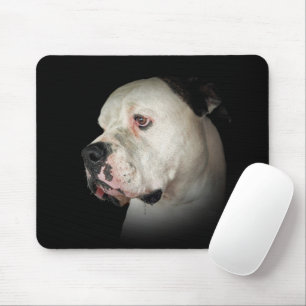 American Bull Dog Portrait Mouse Pad