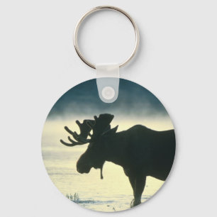 American Bull Moose Key Ring
