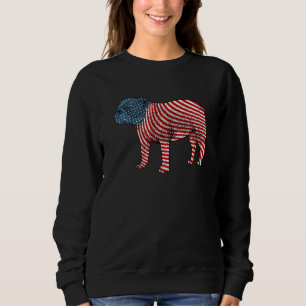 American Bulldog 4th Of July Dog Men Usa American Sweatshirt