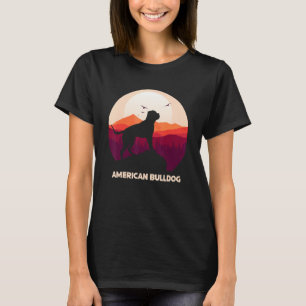 American Bulldog and Moon Halloween T-Shirt